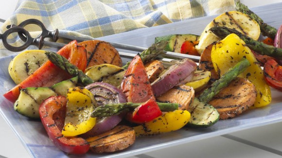 Churrasco de Vegetais Marinados Churrasco de Vegetais Marinados
