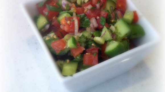 South-east Asian tomato and cucumber salad