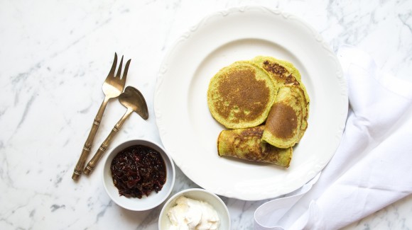 Pancakes au brocoli