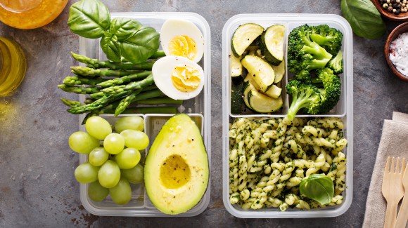 Pasta pesto met courgette en broccoli to go