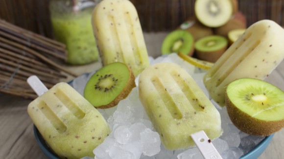 Erfrischendes Kiwi-Eis 