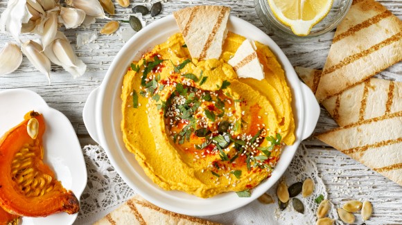 Pompoen hummus Pompoen hummus