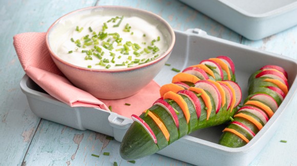 Rainbow cucumbers