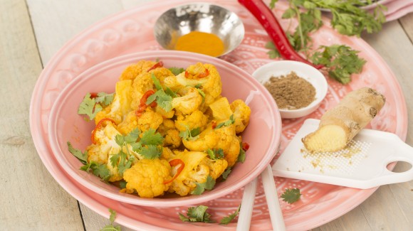 Indian-spiced cauliflower