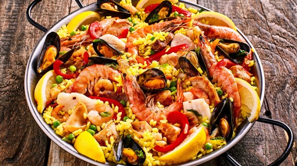 Spanish paella Spanish paella