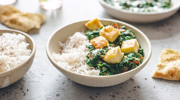 Palak paneer végétarien