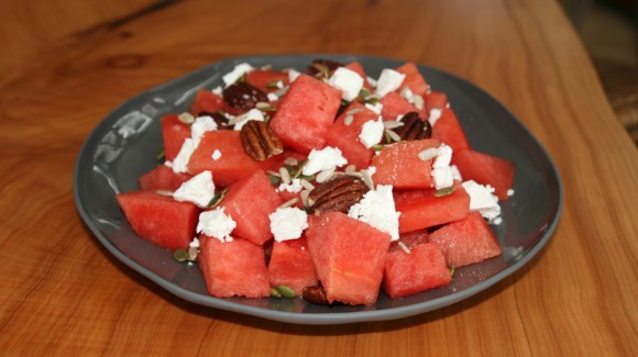 Watermelon and feta salad Watermelon and feta salad