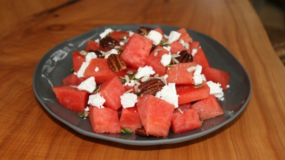 Watermelon and feta salad