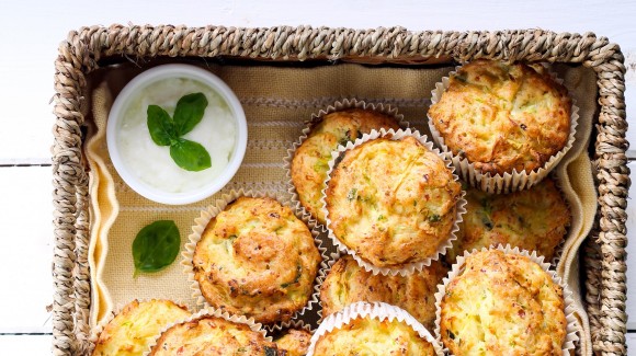 Breakfast Courgette muffins