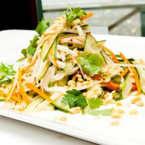 An Aromatic South East Asian Raw Vegetable And Papaya Salad Love